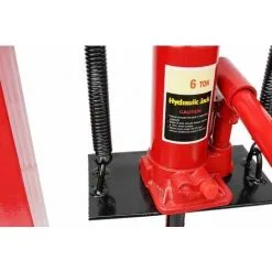 Varan Motors - NESP-06 Presse D'atelier Hydraulique, 6 Tonnes Avec Piston - Rouge -VARAN MOTORS Soldes Magasin 1156396 5