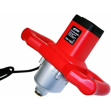 Varan Motors - ST6-1600 Mélangeur Malaxeur 1600W Pour L'enduit, Le Ciment, Le Mortier, La Colle De Carreaux, Le Crépis... - Rouge 2 Varan Motors - ST6-1600 Mélangeur Malaxeur 1600W Pour L'enduit, Le Ciment, Le Mortier, La Colle De Carreaux, Le Crépis... - Rouge – Image 2