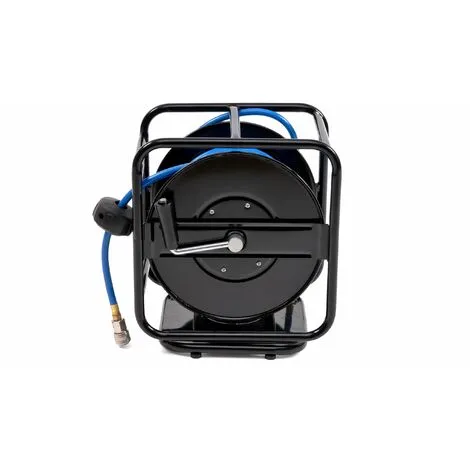 Varan Motors - Var-AHR-01 Dévidoir - Enrouleur De Tuyau Pneumatique Portable En Acier 30m 12bar Rotation à 360° - Bleu 2 Varan Motors - Var-AHR-01 Dévidoir - Enrouleur De Tuyau Pneumatique Portable En Acier 30m 12bar Rotation à 360° - Bleu – Image 2