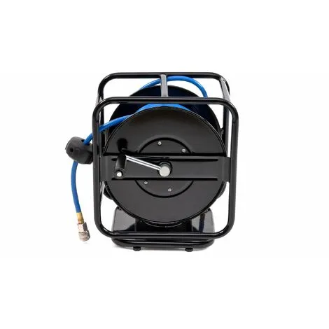 Varan Motors - Var-AHR-01 Dévidoir - Enrouleur De Tuyau Pneumatique Portable En Acier 30m 12bar Rotation à 360° - Bleu 3 Varan Motors - Var-AHR-01 Dévidoir - Enrouleur De Tuyau Pneumatique Portable En Acier 30m 12bar Rotation à 360° - Bleu – Image 3