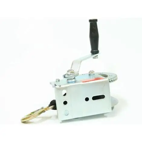 Varan Motors - S1200 Treuil Manuel à Manivelle 544/1088kg Pour Remorque, Quad, Bateau Avec Sangle De 50mm X 8m - Gris 4 Varan Motors - S1200 Treuil Manuel à Manivelle 544/1088kg Pour Remorque, Quad, Bateau Avec Sangle De 50mm X 8m - Gris – Image 4