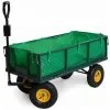 Varan Motors - TC1840A Chariot De Jardin, Remorque à Main, Avec Bâche, Cotés Amovibles, Max 350Kg - Vert 11 Varan Motors - TC1840A Chariot De Jardin, Remorque à Main, Avec Bâche, Cotés Amovibles, Max 350Kg - Vert -VARAN MOTORS Soldes Magasin 138771 1