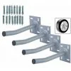 Varan Motors - HYAOU-1 Support Mural De Roues, Range-pneus, Range-roues En Acier, 4 Pièces, 50kg Max Par Support - Gris 10 Varan Motors - HYAOU-1 Support Mural De Roues, Range-pneus, Range-roues En Acier, 4 Pièces, 50kg Max Par Support - Gris -VARAN MOTORS Soldes Magasin 13941231 1