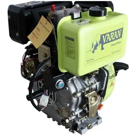 Varan Motors - 92681 Moteur Diesel 10CV 418cc + Démarrage Electrique, Sortie à Clavette 25.4mm - Gris 5 Varan Motors - 92681 Moteur Diesel 10CV 418cc + Démarrage Electrique, Sortie à Clavette 25.4mm - Gris – Image 5
