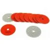 Varan Motors - NEWGP-01-3 10pcs Pads Diamant 100mm Grain 300 Pour Polissage à L'eau, Polisseuse à L'eau - Rouge -VARAN MOTORS Soldes Magasin 21246336 1