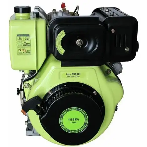 Varan Motors - 92682 Moteur Diesel 456cc 14CV + Démarrage Electrique, Sortie à Clavette 25.4mm F2 - Gris -VARAN MOTORS Soldes Magasin 217144 1