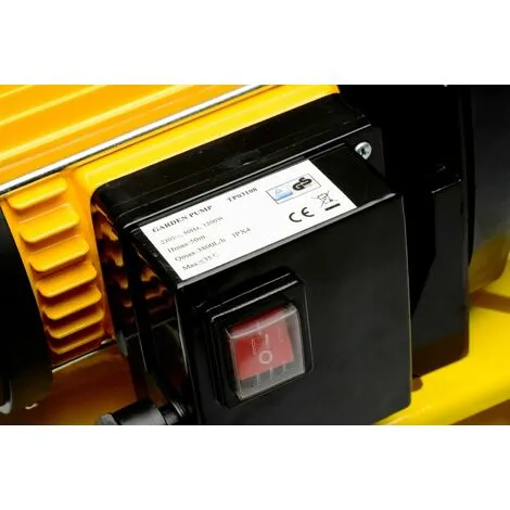 Varan Motors - TP03108 Groupe Hydrophore, Groupe Surpresseur 1200W 3800L/H Avec Réservoir De 20L - Jaune 4 Varan Motors - TP03108 Groupe Hydrophore, Groupe Surpresseur 1200W 3800L/H Avec Réservoir De 20L - Jaune – Image 4