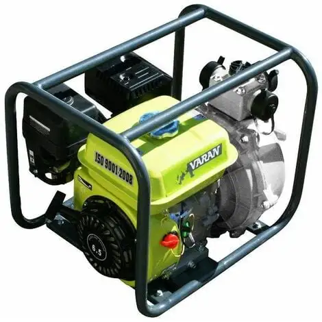Varan Motors - 92703 Pompe à Eau Thermique 2'' Haute Pression 45.000 L/h Essence, 196cc 6.5cv, Motopompe - Gris 3 Varan Motors - 92703 Pompe à Eau Thermique 2'' Haute Pression 45.000 L/h Essence, 196cc 6.5cv, Motopompe - Gris – Image 3