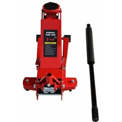 Varan Motors - NEUFJ-03 Cric Hydraulique Roulant Extra Plat 3 Tonnes 75-505mm - Rouge 3 Varan Motors - NEUFJ-03 Cric Hydraulique Roulant Extra Plat 3 Tonnes 75-505mm - Rouge – Image 3