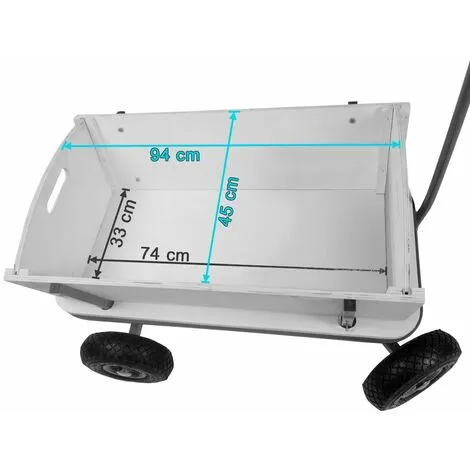 Varan Motors - TC1812M Chariot Wagon Pour Enfant, Chariot De Transport En Bois Avec Bâche, Charge 180Kg Max. - Rouge 3 Varan Motors - TC1812M Chariot Wagon Pour Enfant, Chariot De Transport En Bois Avec Bâche, Charge 180Kg Max. - Rouge – Image 3