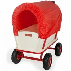 Varan Motors - TC1812M Chariot Wagon Pour Enfant, Chariot De Transport En Bois Avec Bâche, Charge 180Kg Max. - Rouge 7 Varan Motors - TC1812M Chariot Wagon Pour Enfant, Chariot De Transport En Bois Avec Bâche, Charge 180Kg Max. - Rouge -VARAN MOTORS Soldes Magasin 325026 4