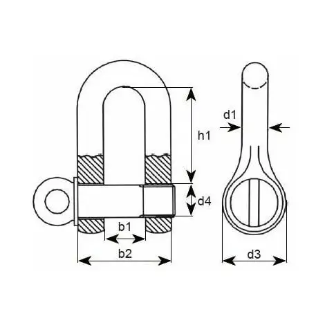 Varan Motors - PN037 Manille De Levage Droite Axe à Visser 1/2'' - 1,4Tonne - Gris 2 Varan Motors - PN037 Manille De Levage Droite Axe à Visser 1/2'' - 1,4Tonne - Gris – Image 2