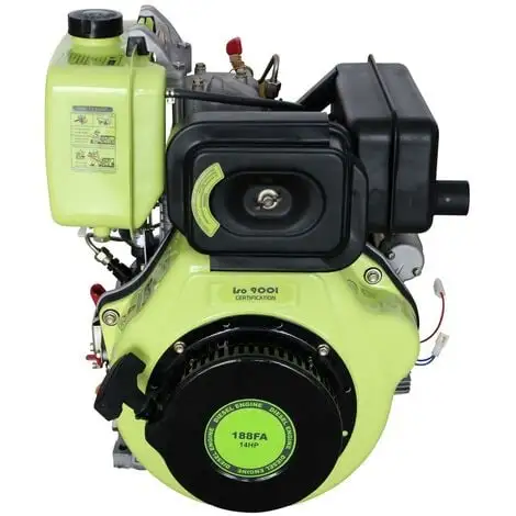 Varan Motors - 92684 Moteur Diesel 14CV 456cc + Démarrage Electrique, Sortie Conique FG3 - Gris 5 Varan Motors - 92684 Moteur Diesel 14CV 456cc + Démarrage Electrique, Sortie Conique FG3 - Gris – Image 5