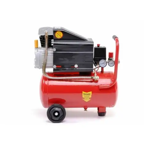 Varan Motors - 184005 Compresseur D'air 24L 2CV 1.5KW, 130 Litres Par Minute - Rouge 4 Varan Motors - 184005 Compresseur D'air 24L 2CV 1.5KW, 130 Litres Par Minute - Rouge – Image 4