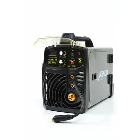 Varan Motors - Var-migmma200 Poste à Souder à L'arc Portatif MIG MMA-200 Inverter + Accessoires - Gris 2 Varan Motors - Var-migmma200 Poste à Souder à L'arc Portatif MIG MMA-200 Inverter + Accessoires - Gris – Image 2
