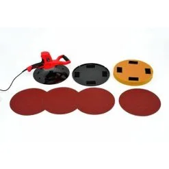 Varan Motors - DMJ-700F-5 Ponceuse Orbitale Pour Enduits Ext. Et Int. 710w Avec Disques De 370mm - Rouge