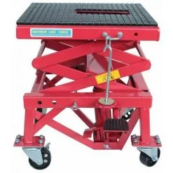 Varan Motors - NEMLT-18 Pont élévateur 135kg, Plateforme élévatrice, Béquille D'atelier Pour Moto, Quad, Scooter, Tondeuse - Rouge -VARAN MOTORS Soldes Magasin 836000 3