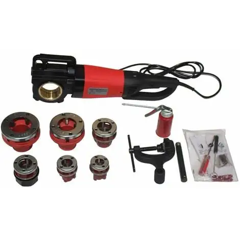 Varan Motors - NEPTR-02 Fileteuse, Filiere électrique 2000W Pour Tuyaux De 1/2'', 3/4'', 1'', 1-1/4'', 1-1/2'', 2'' - Rouge 1 Varan Motors - NEPTR-02 Fileteuse, Filiere électrique 2000W Pour Tuyaux De 1/2'', 3/4'', 1'', 1-1/4'', 1-1/2'', 2'' - Rouge