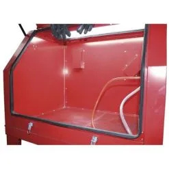 Varan Motors - SB990L Cabine De Sablage, Microbilleuse, Sableuse à Manchons Professionnelle 990 Litres Avec Aspiration - Rouge -VARAN MOTORS Soldes Magasin 9745241 4