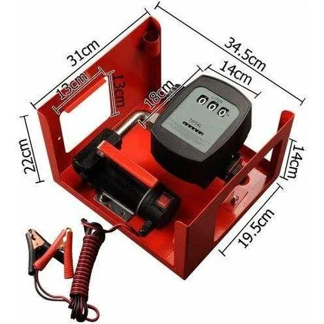 Varan Motors - NEEP-03-2 Pompe à Fuel / Gasoil Avec Clapet Anti-retour, Crépine D'aspiration, 12V 40l/min 150W, Pistolet Automatique - Rouge 4 Varan Motors - NEEP-03-2 Pompe à Fuel / Gasoil Avec Clapet Anti-retour, Crépine D'aspiration, 12V 40l/min 150W, Pistolet Automatique - Rouge – Image 4